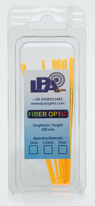 Fiber optic replacement rod | 10-piece set - Yellow 1.0 mm - Ubitzu