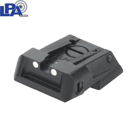 1911 [Novak Cut] adjustable rear sight | white dots - Ubitzu