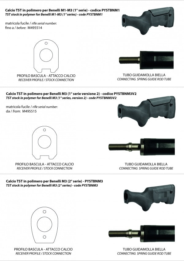 Benelli M1 & Benelli M3 [gen.1] adjustable stock | TST - Ubitzu