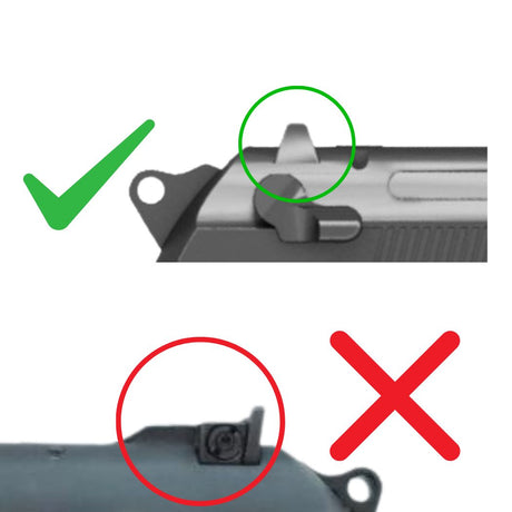 Beretta 92 96 98 M9A1 M9A3 Taurus PT99 red dot mount | Docter footprint - Ubitzu