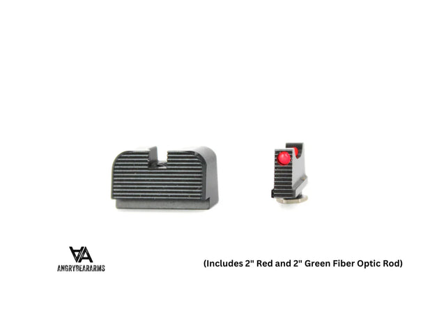 Co-witness sights for Glock MOS [G17 MOS G19 MOS & other] | fiber optic - Ubitzu