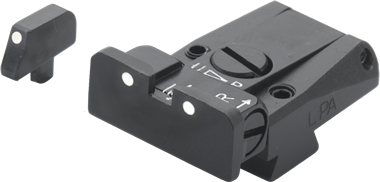 Colt Series 80 adjustable sights | white dots - Ubitzu