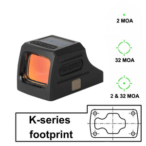 Red dot sights with Holosun K-series footprint