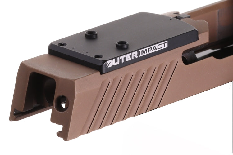 Sig P320 [models with removable rear sight] Optics Ready plate | type S [RMSc DPP & K-series footprint] - Ubitzu